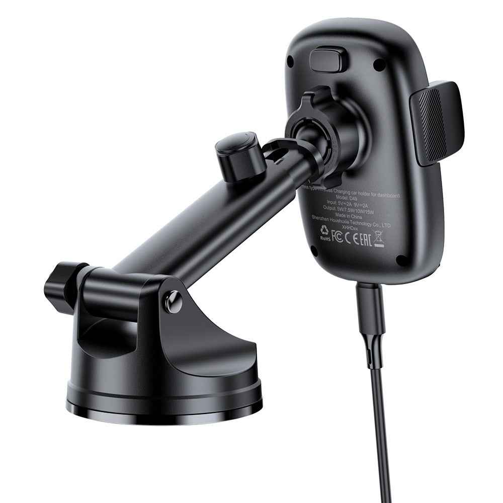 ACEFAST D49 Dashboard Wireless Charging Car Mount Press Type Holder For 4.7-6.9 Inch Phones 15W Fast Charge
