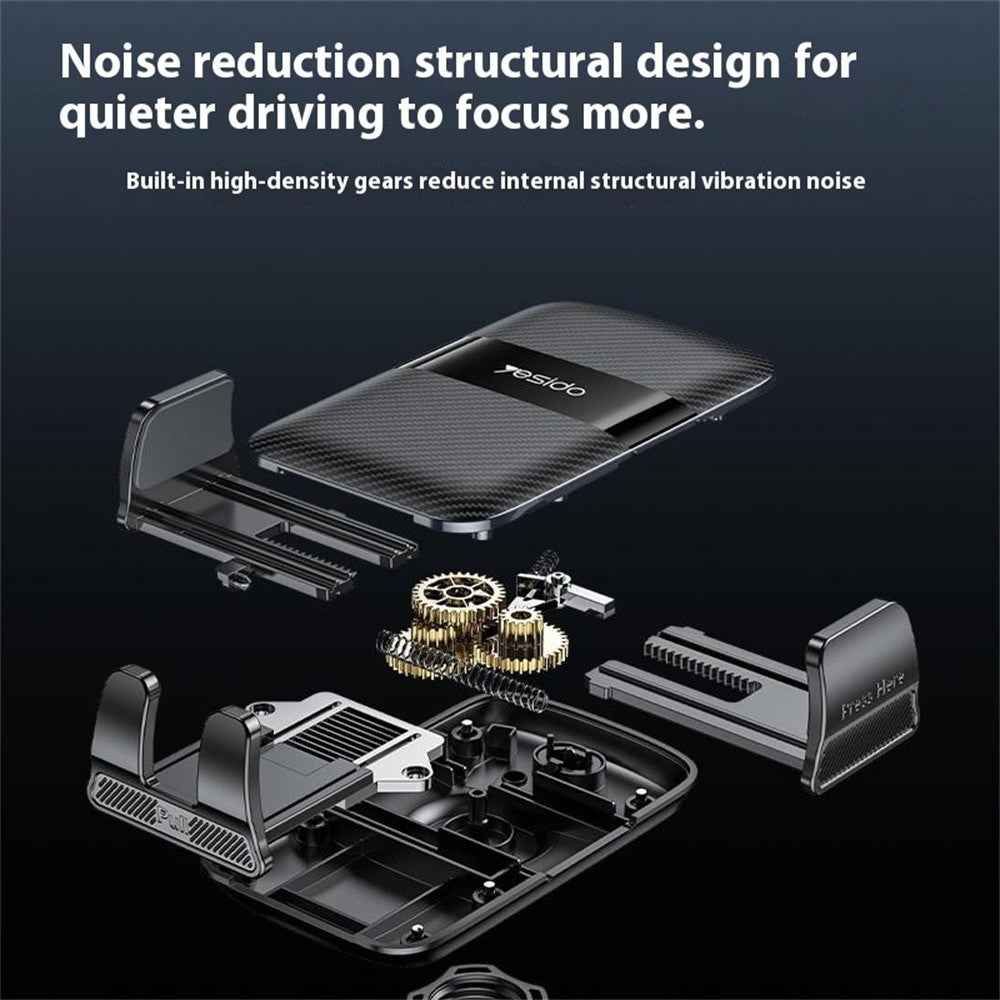 YESIDO C273 2 in 1 Car Cup Holder Phone Mount Adjustable 4.7-7.2 Inch Cellphone Bracket