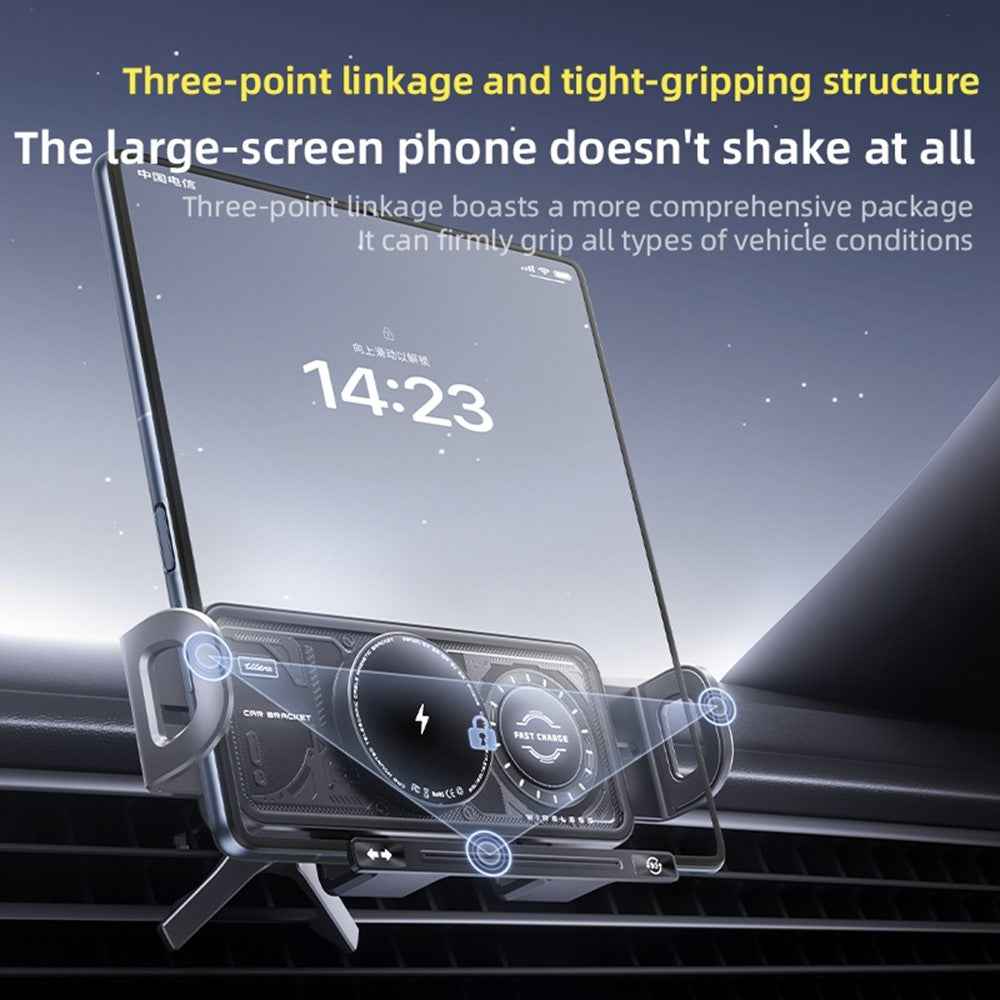 SD04 Car Mount Wireless Charger Foldable Phones Air Vent Electric Rotating Holder Navigation Stand