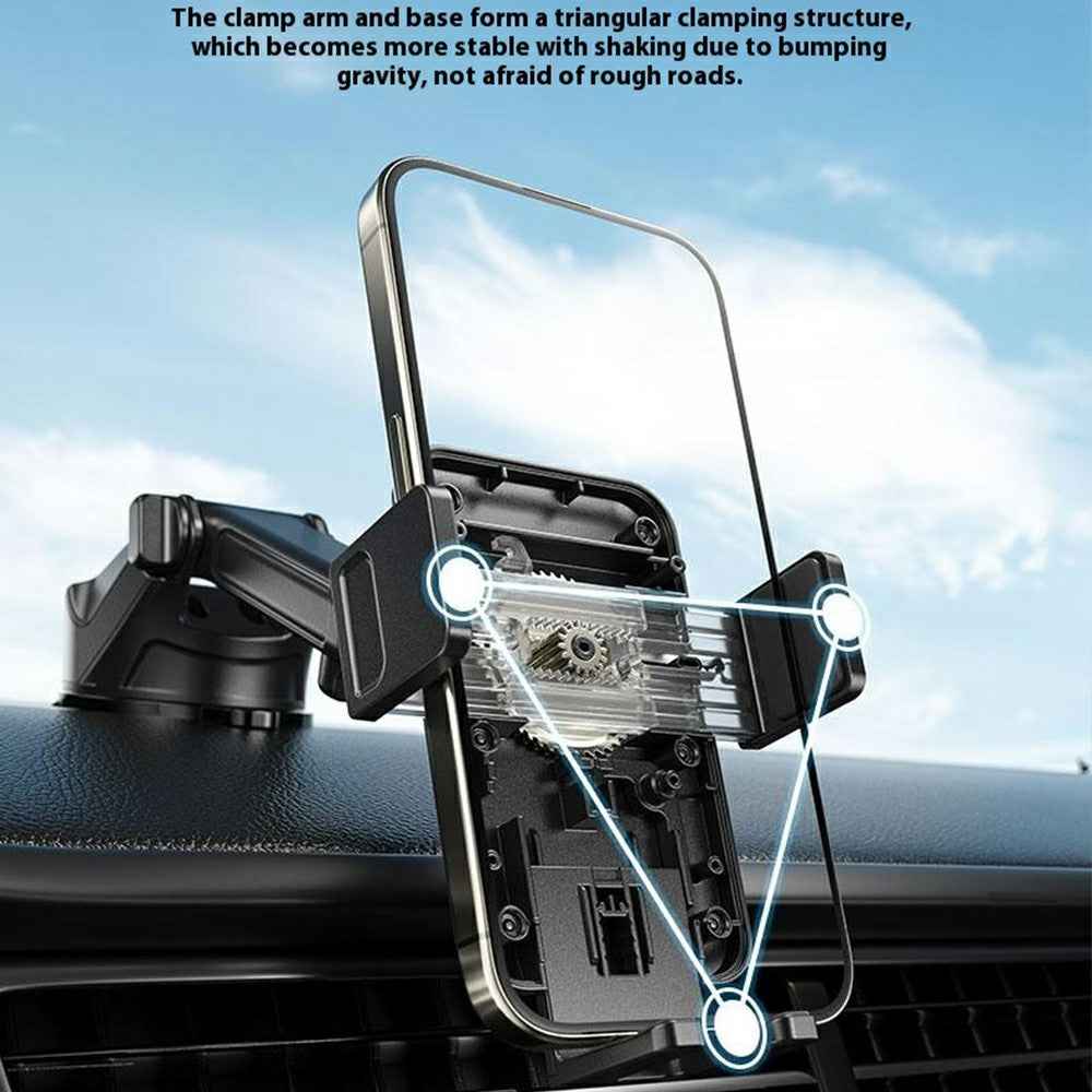 WEKOME WP-U210 for 4.7 - 7.2 Inch Devices Car Mount Wireless Charger 15W Fast Charging 360° Rotation Stand