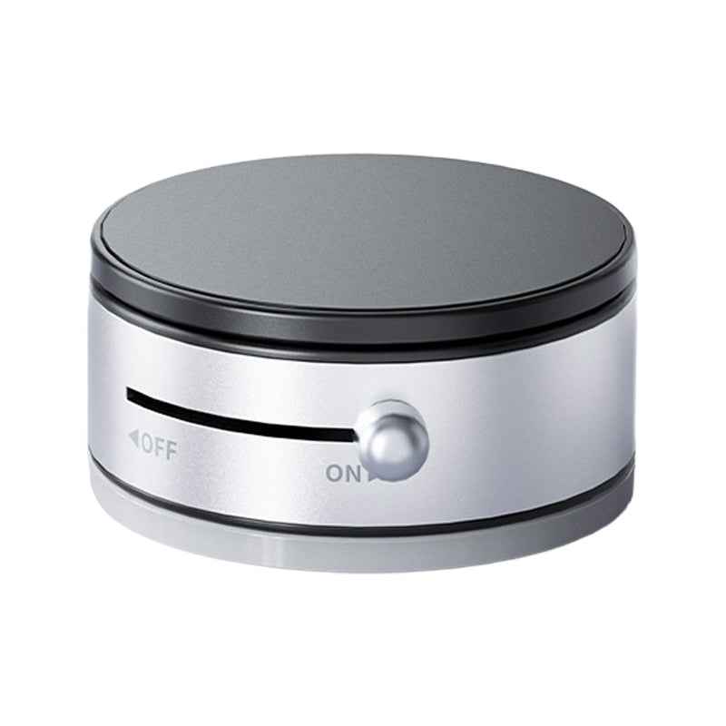 360 Degree Rotation Magnetic Cellphone Holder Vacuum Suction Mount Phone Stand - Silver