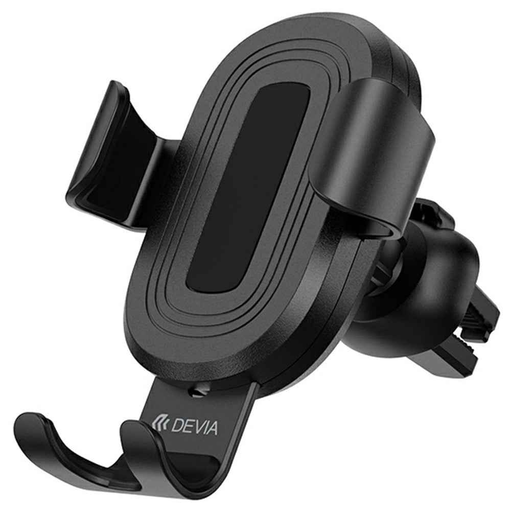 DEVIA EA194 Gravity Sensor Car Air Vent Mount Wireless Charger Phone Holder Stand - Black