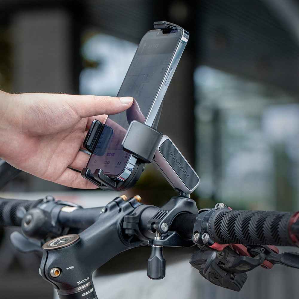 PGYTECH P-PG-001 Motorcycle E-Bike Bicycle Phone Holder Adjustable Handlebar / Rearview Mirror Mount Cellphone Bracket