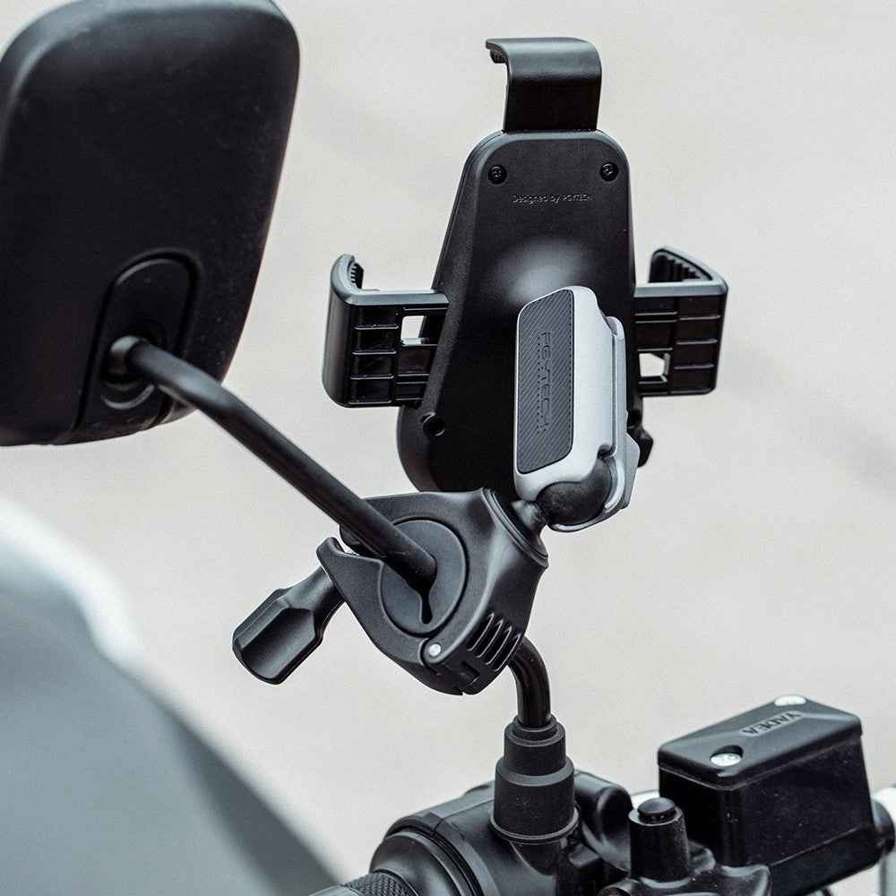 PGYTECH P-PG-001 Motorcycle E-Bike Bicycle Phone Holder Adjustable Handlebar / Rearview Mirror Mount Cellphone Bracket