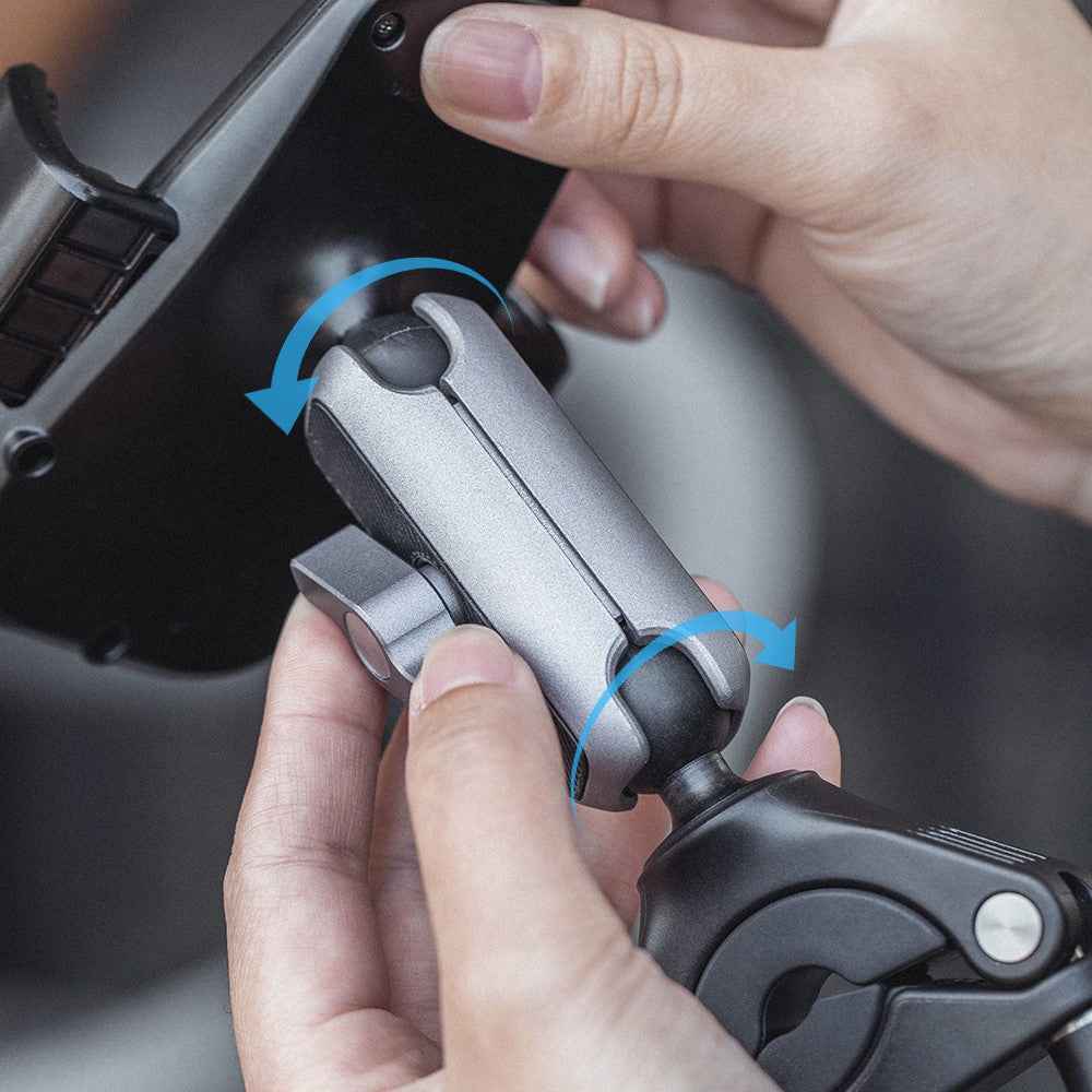 PGYTECH P-PG-001 Motorcycle E-Bike Bicycle Phone Holder Adjustable Handlebar / Rearview Mirror Mount Cellphone Bracket