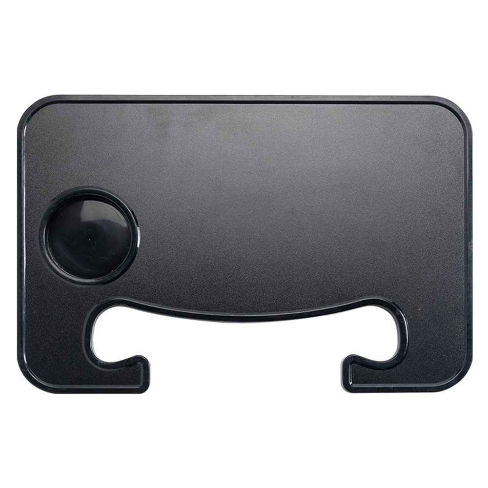 Steering Wheel ABS Desk Laptop Tablet Food Eating Vehicle Table Car Steering Wheel Tray - Matte Black