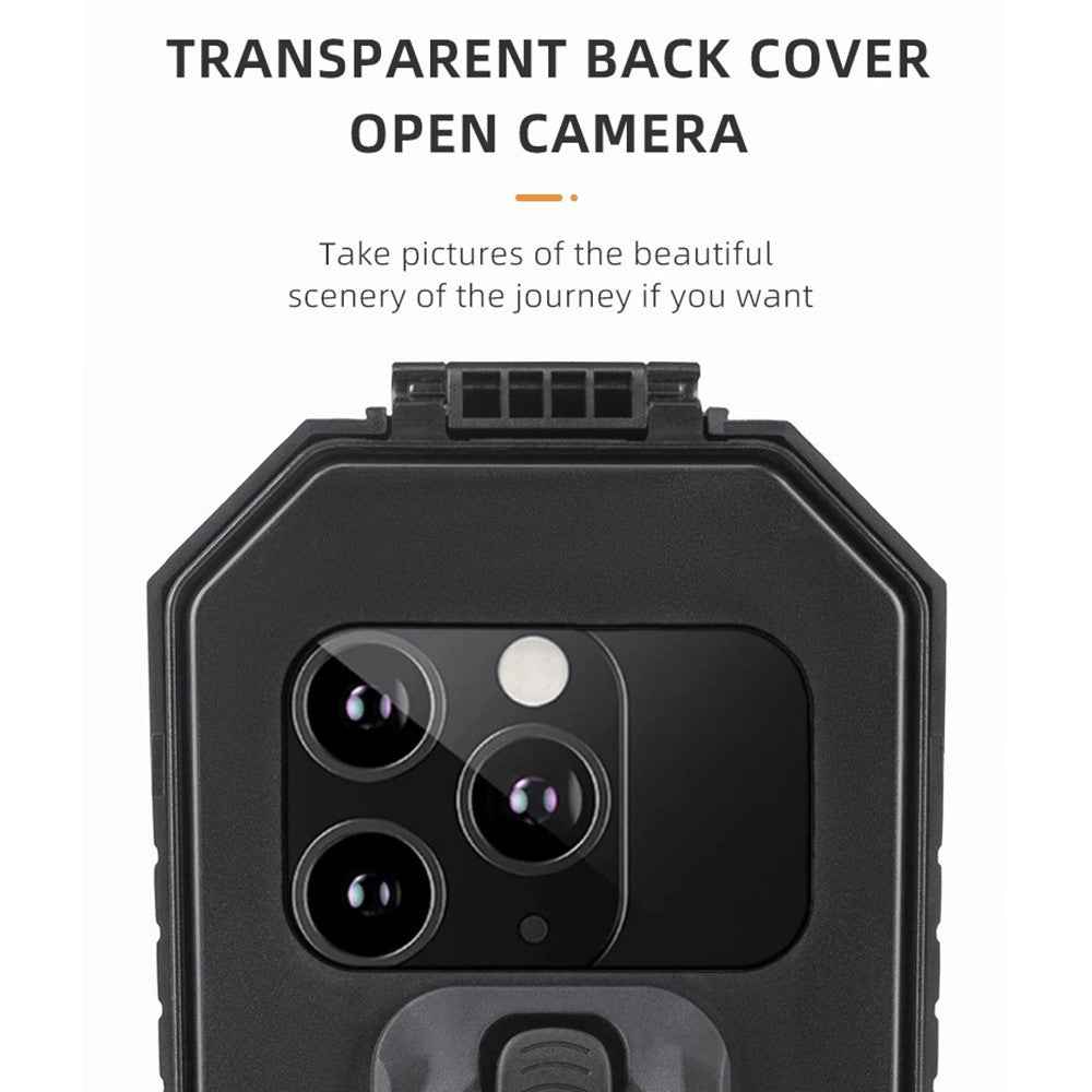ROCKBROS Rainproof Handlebar E-Bike Mobile Phone Bracket PET Touch Screen Bike Phone Holder