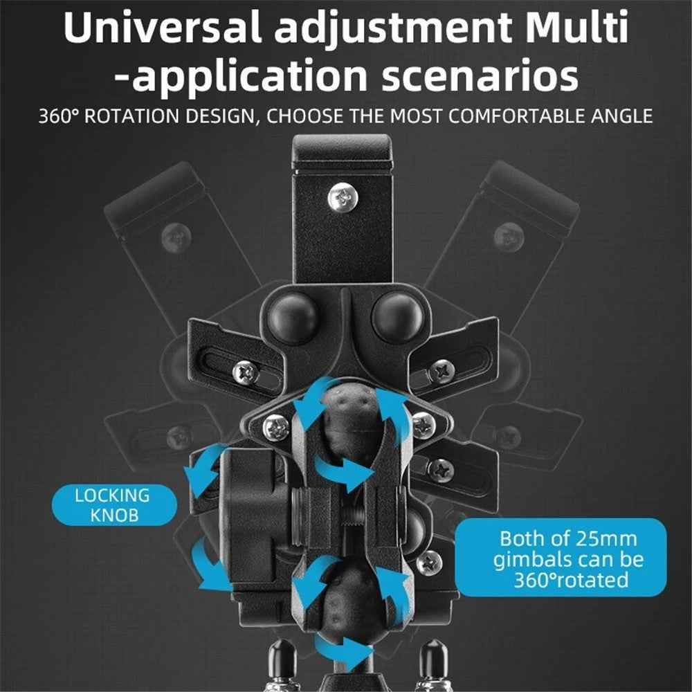 ROCKBROS 25210024 Motorcycle Cell Phone Holder Shockproof E-Bike Phone Mount for Bicycle Navigation - M10