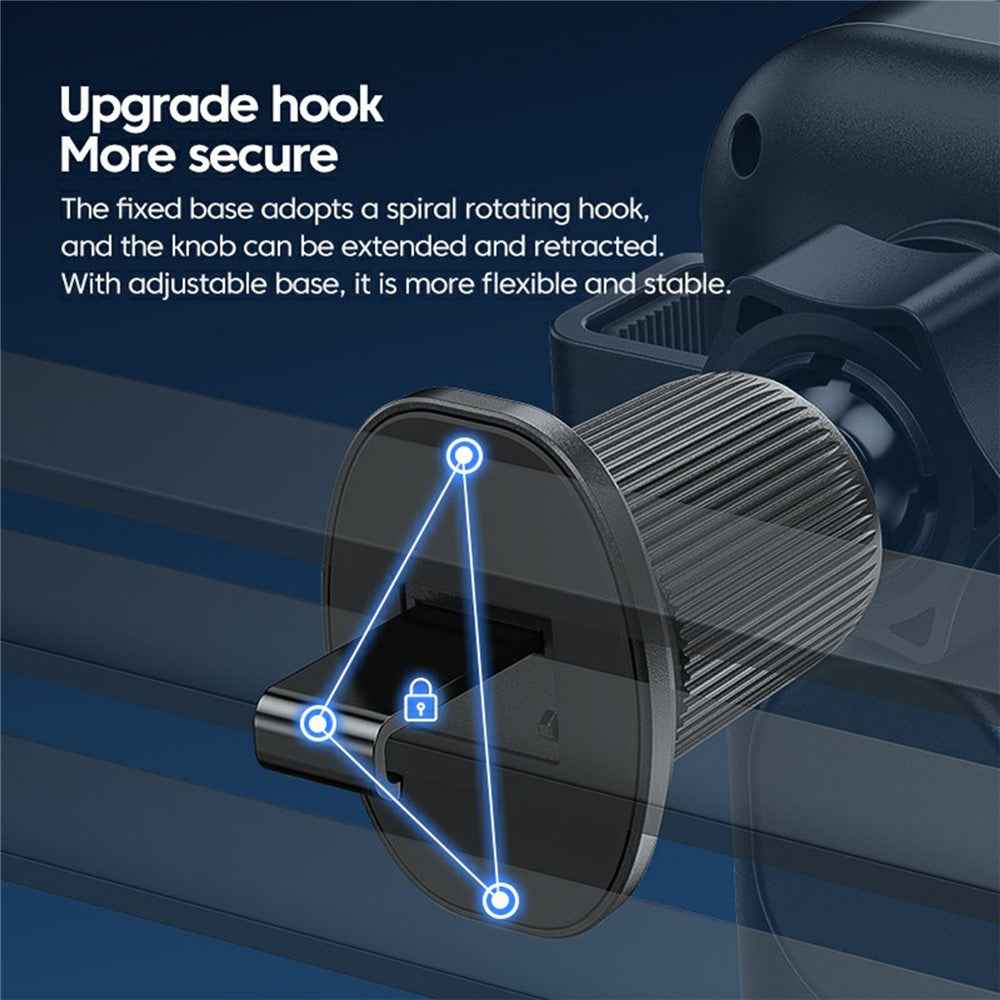 X10s 66W High Power Intelligent Induction Car Air Vent Hook Wireless Charger - Tarnish