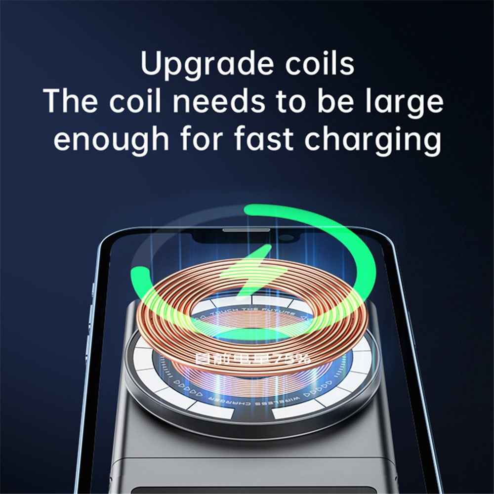 A7 For Tesla Model 3 / Y Transparent Phone Charging Dock 15W Magnetic Wireless Charger