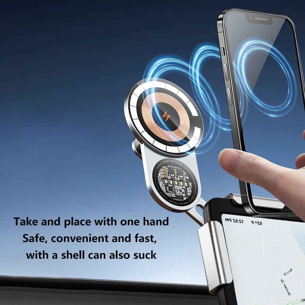 A8S For Tesla Car Screen Base 15W Wireless Charging New Energy Vehicle Navigation Bracket