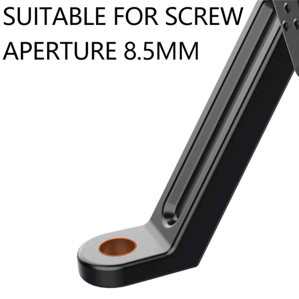 QX-24 ABS Motorcycle Phone Mount Holder Bracket (Installation On Rearview Mirror) - Black