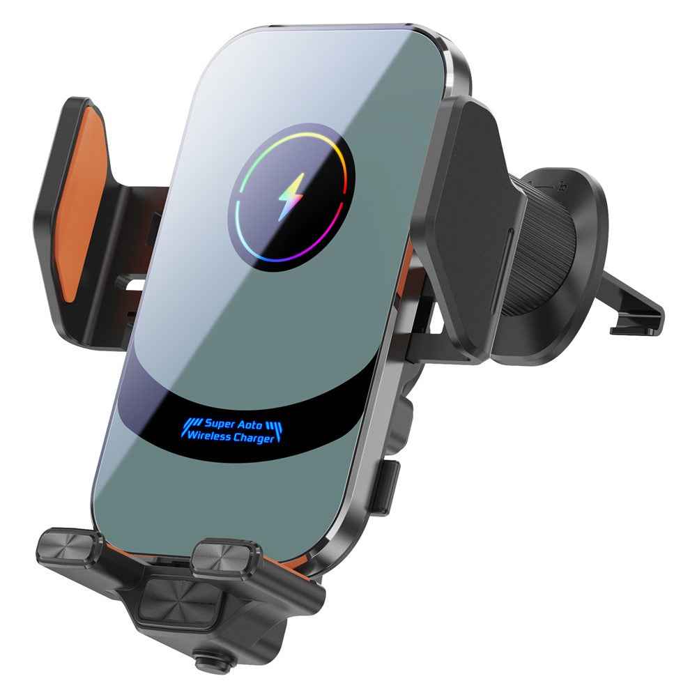 X16 Magnetic Phone Mount Car Smart Sensor Air Vent Phone Holder Automatic Wireless Charger - Tarnish