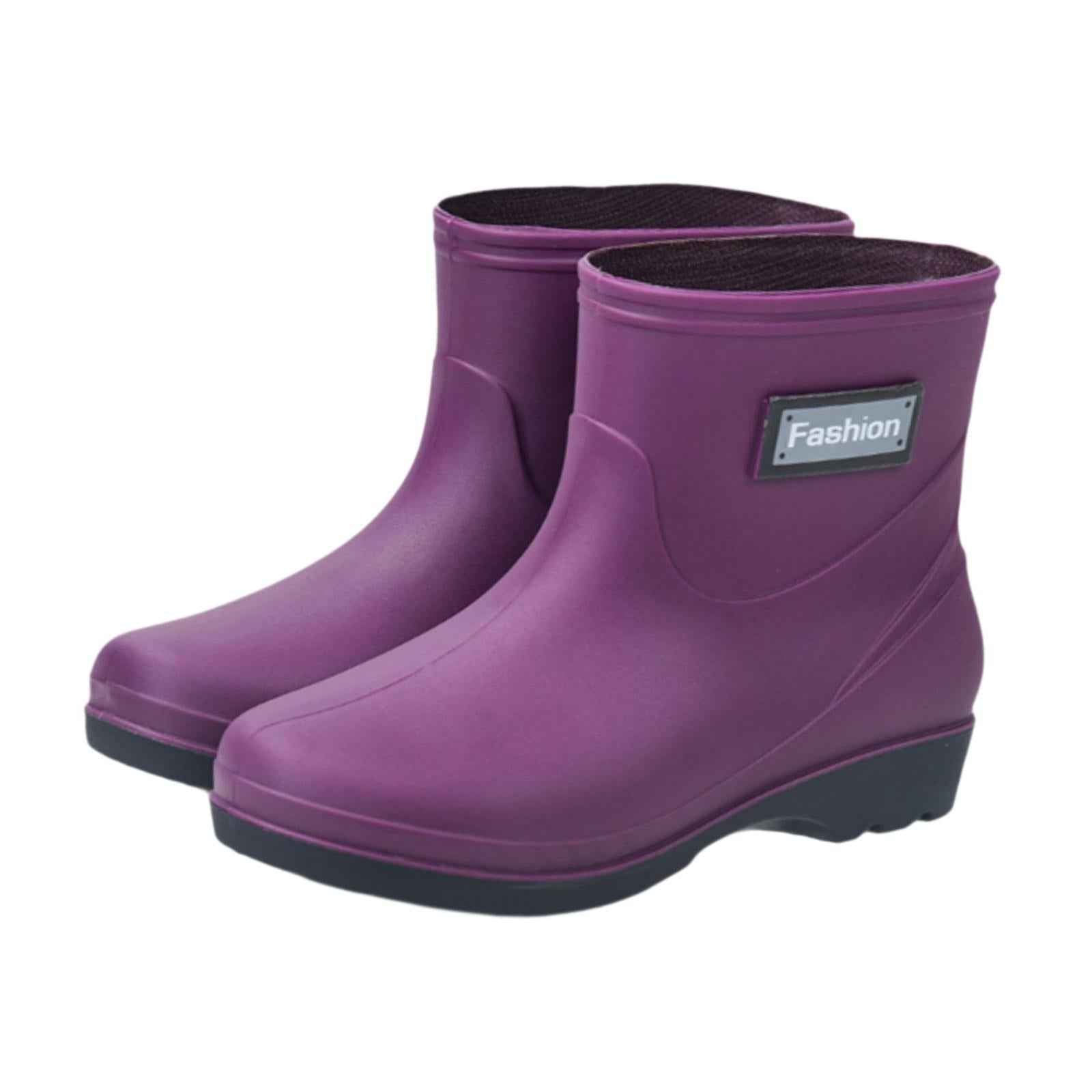 Rain Boots Waterproof Practical Anti Slip Rainboots for Outside Hiking Girls Size 39