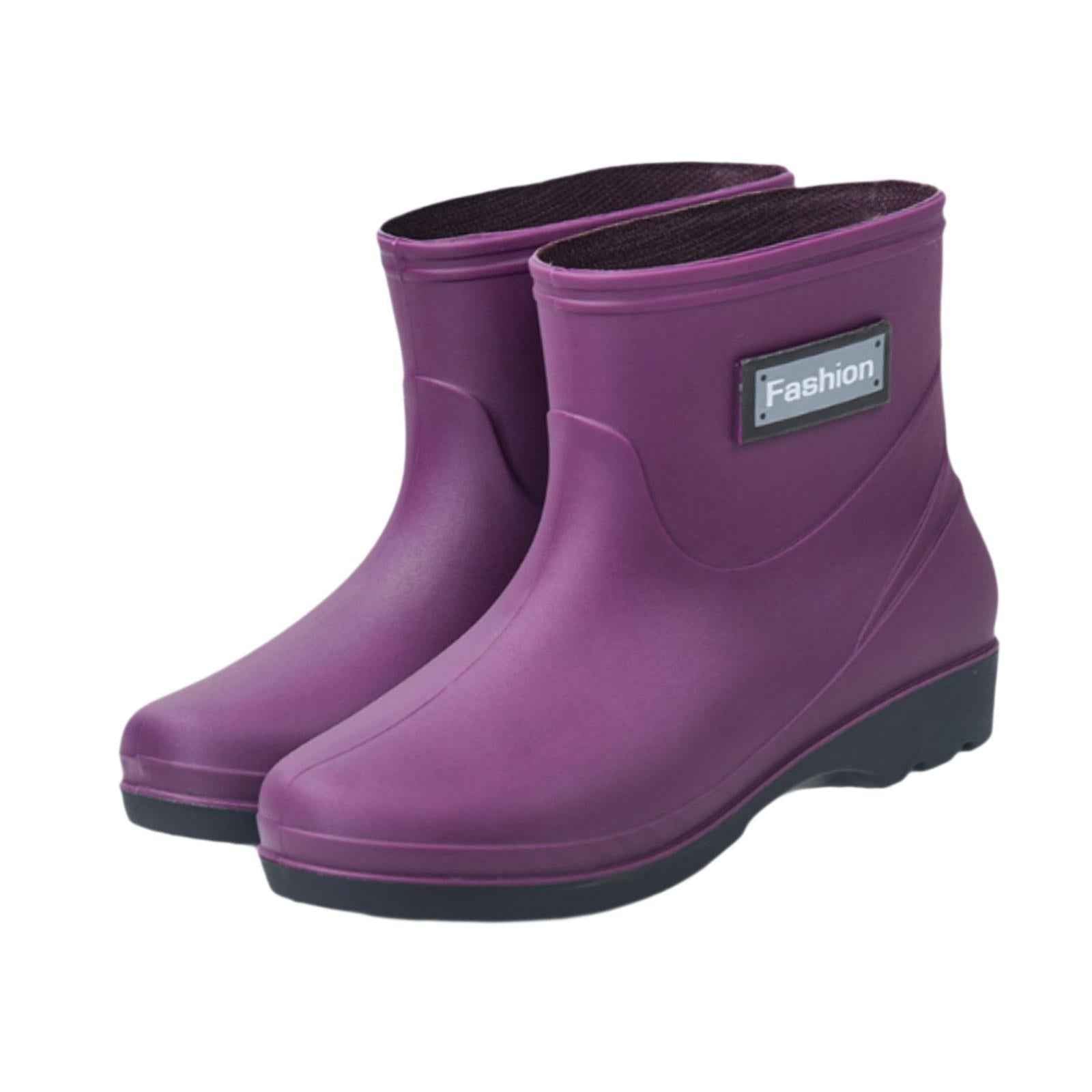 Rain Boots Waterproof Practical Anti Slip Rainboots for Outside Hiking Girls Size 39
