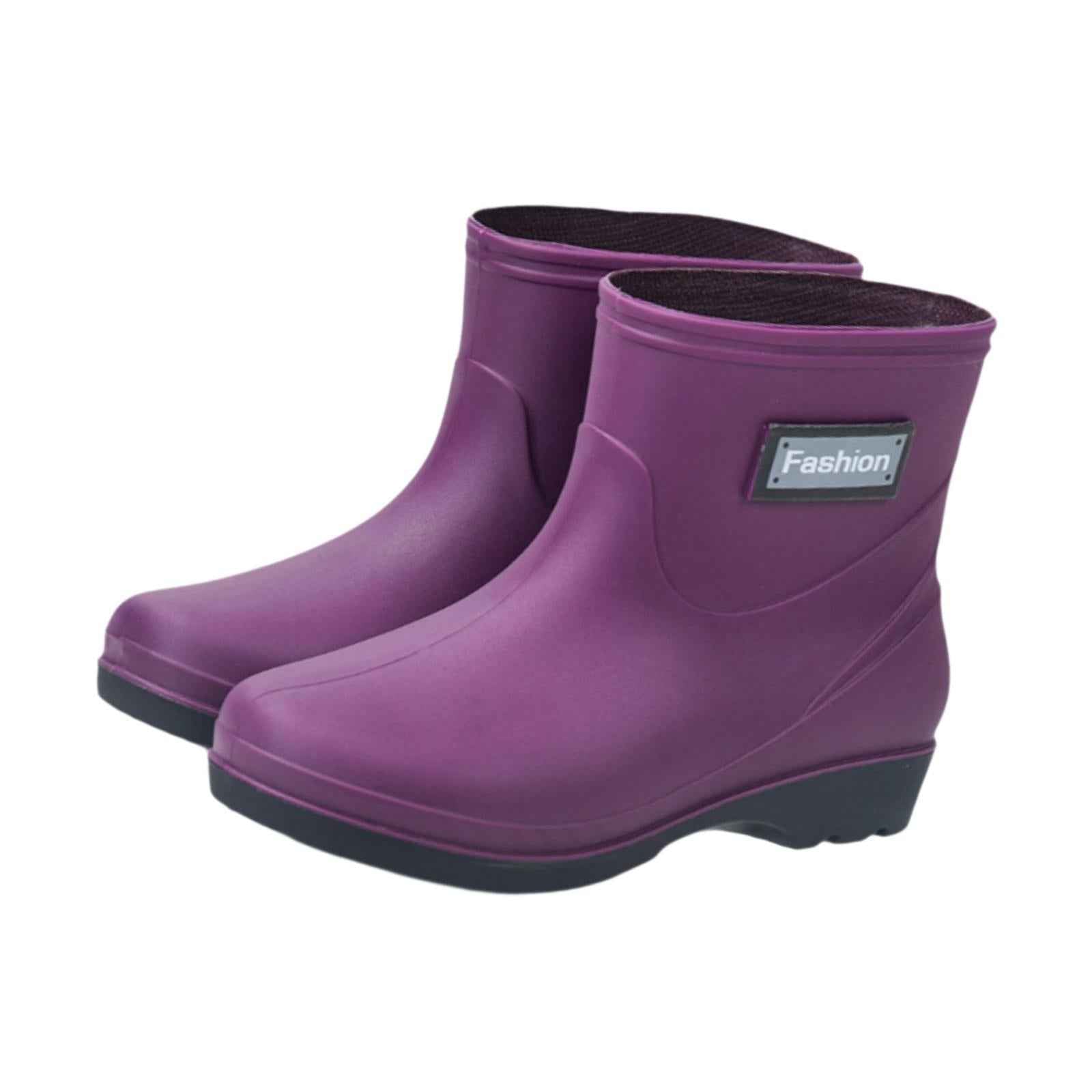 Rain Boots Waterproof Practical Anti Slip Rainboots for Outside Hiking Girls Size 39