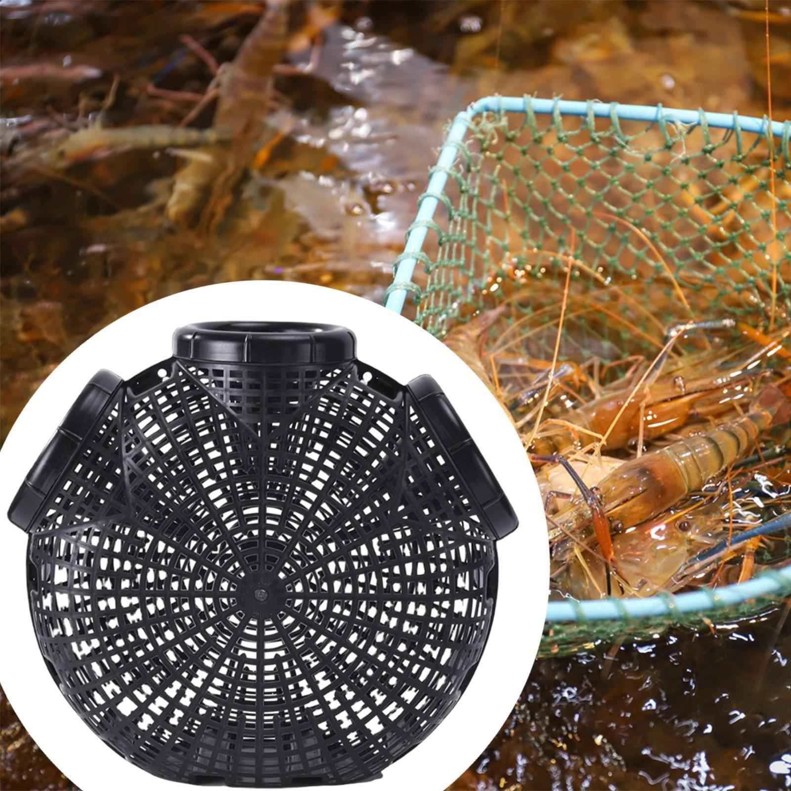 Crab Catching Net River Prawn Eel Catcher for Freshwater Rivers Lakes Fisher Black