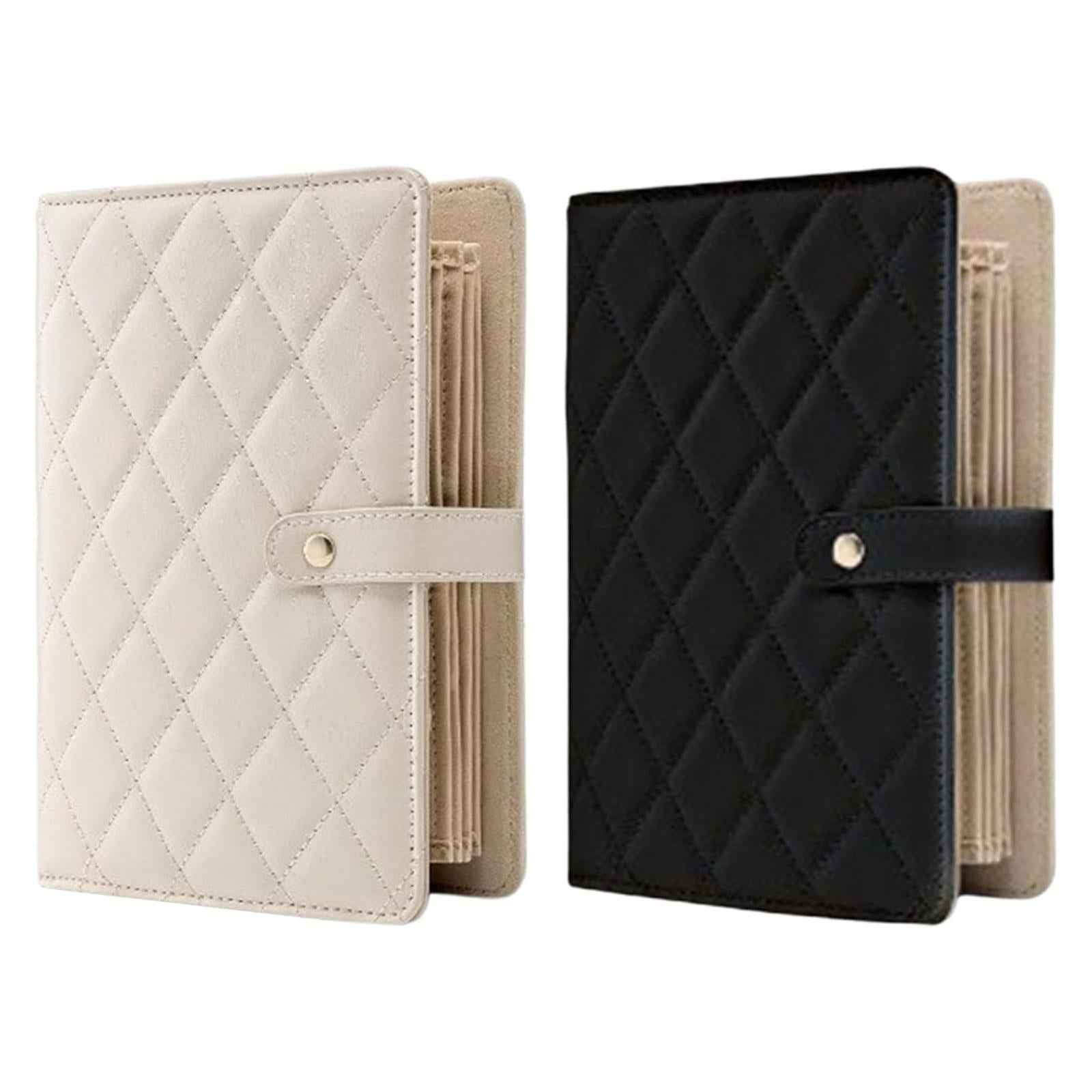 Jewelry Book PU Leather Jewelry Storage Bag for Ring Bracelet Store Counters beige