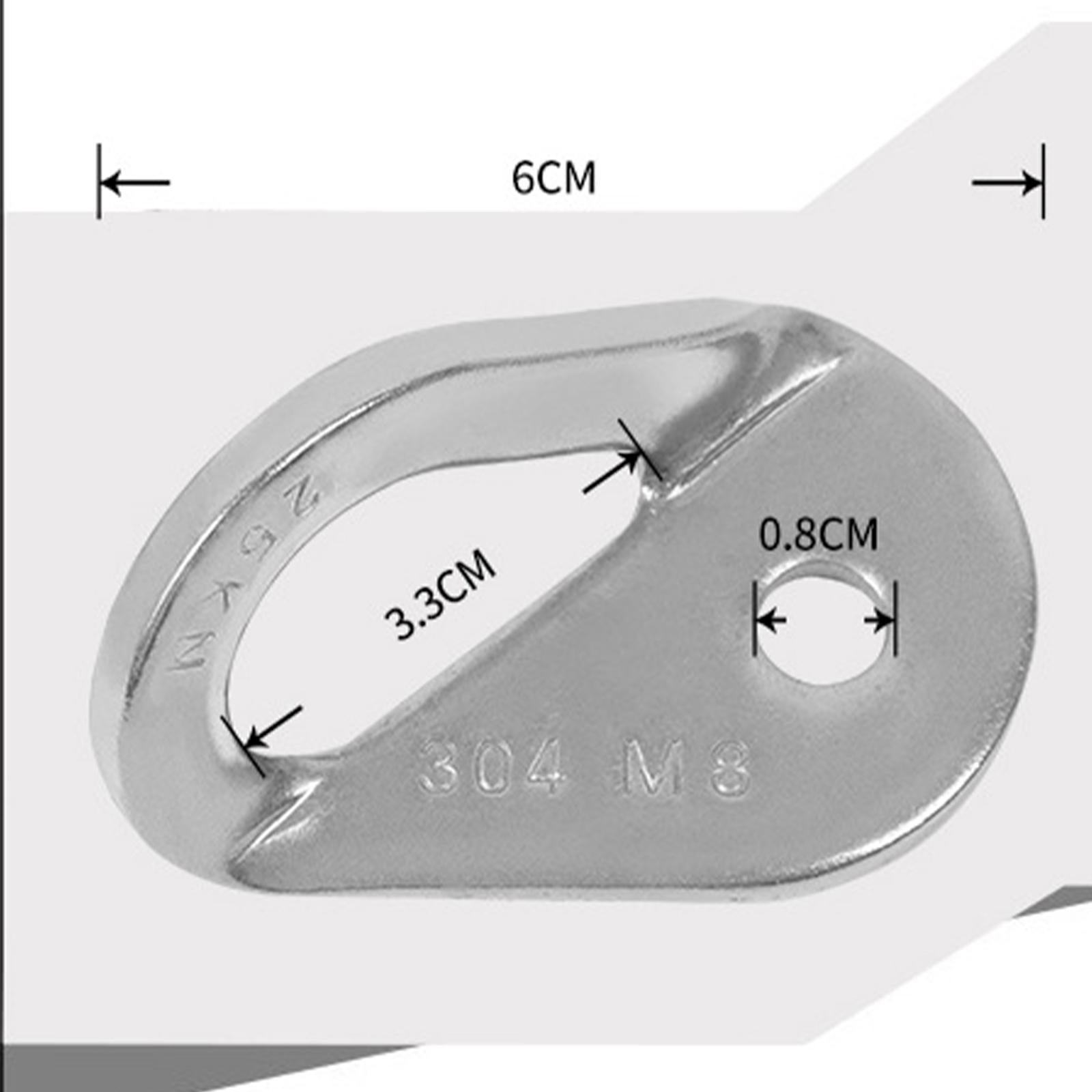 Climbing Anchor Stainless Steel Ceiling Mount for Hammock Mountaineering Gym 6cm