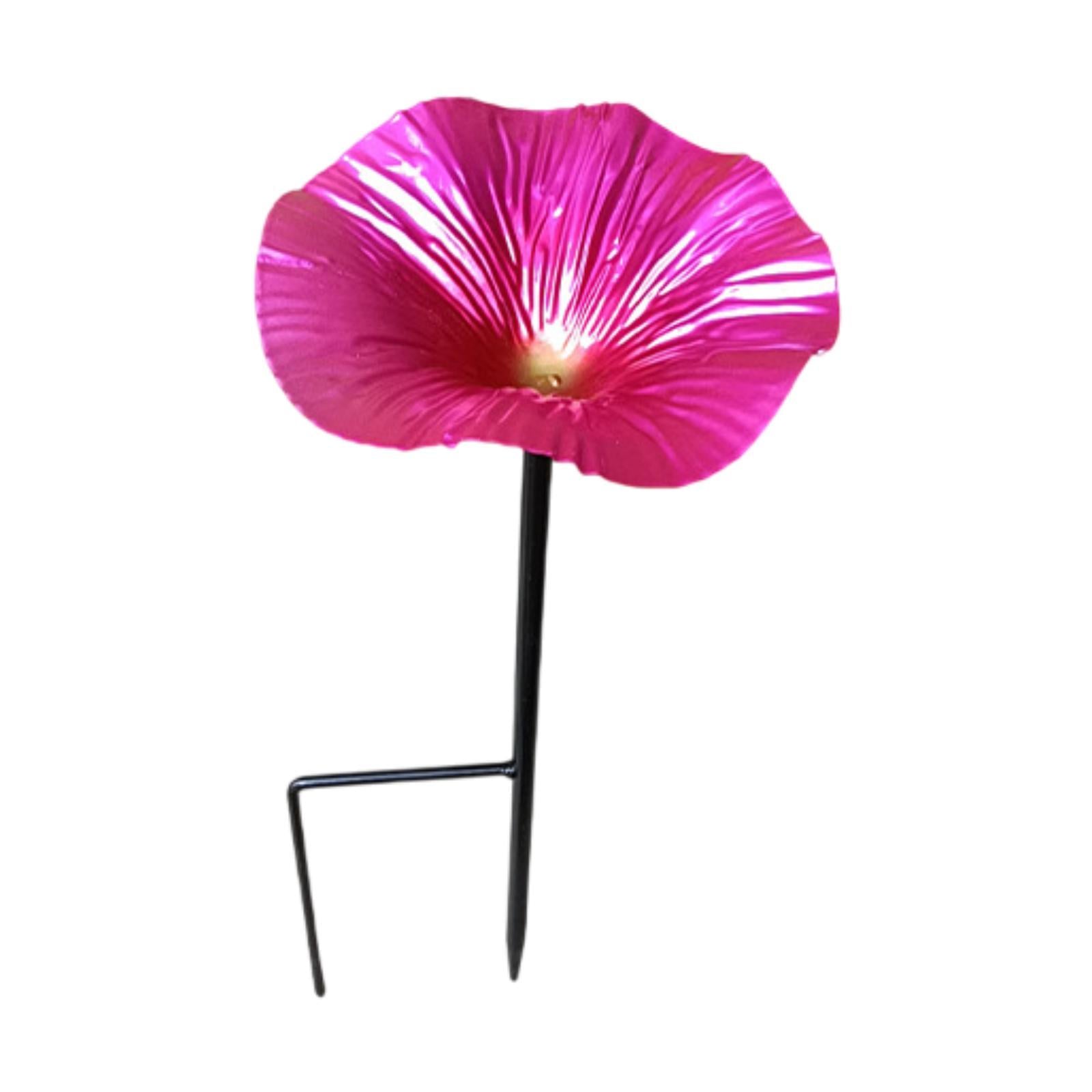 Bird Baths for Outdoors Garden Metal Bird Bath for Backyard Patio Bird Lover Rose Red