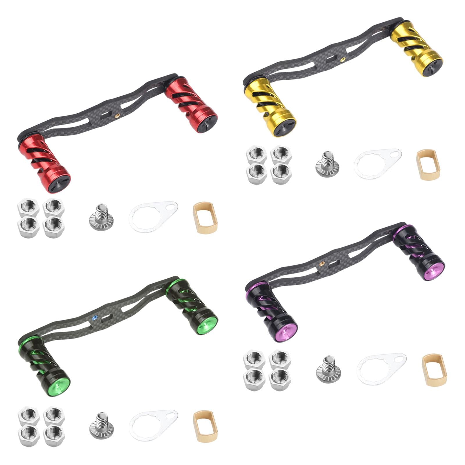 Baitcasting Reel Replacement Part Fishing Gear Metal Knob Fishing Reel Crank red