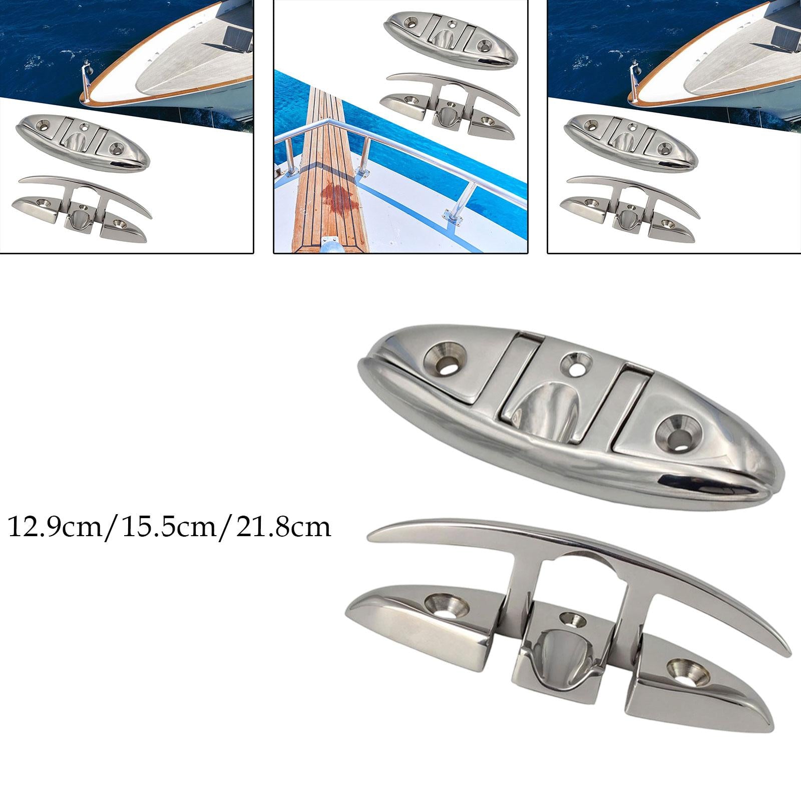 Boat Dock Cleat Convenient Kayak Accessory Metal Replacement Stainless Steel 5 Inch