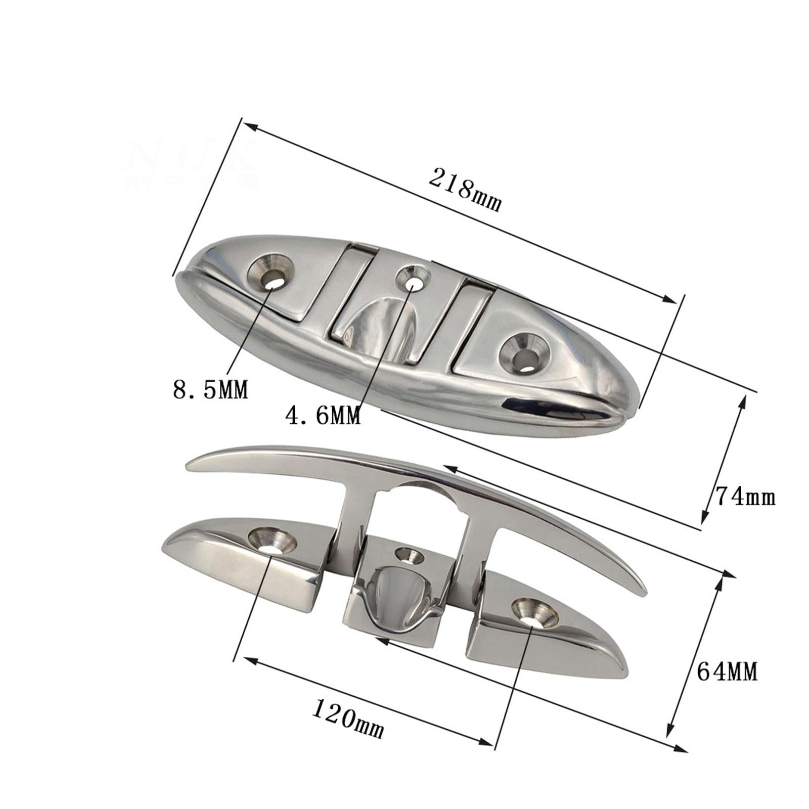 Boat Dock Cleat Convenient Kayak Accessory Metal Replacement Stainless Steel 8 Inch