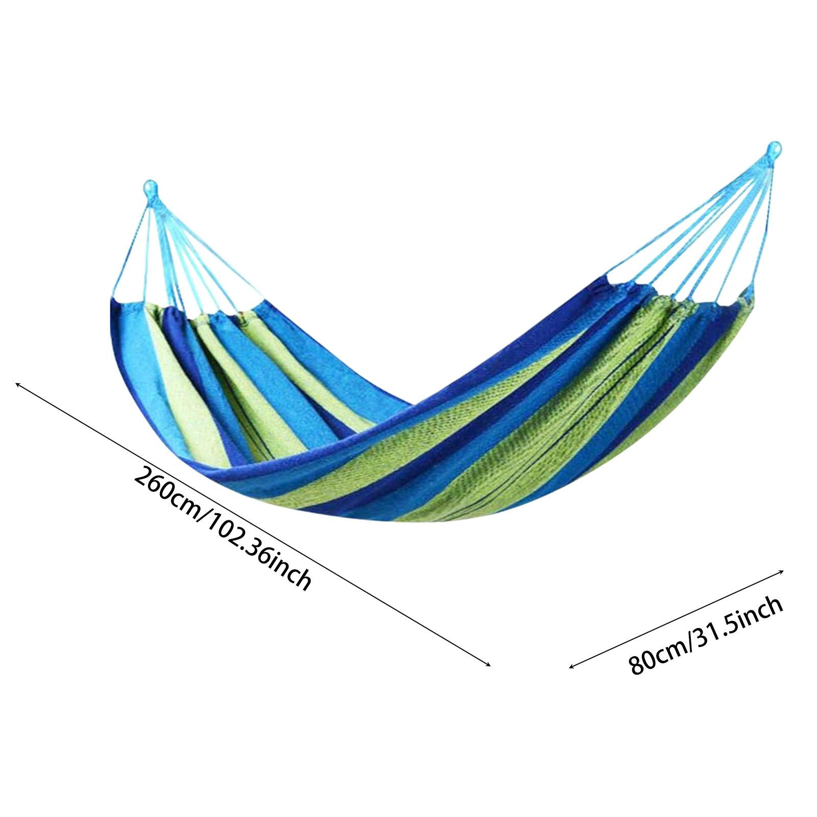 Camping Hammock Portable Hanging Camping Bed for Camping Outdoor/Indoor Yard blue