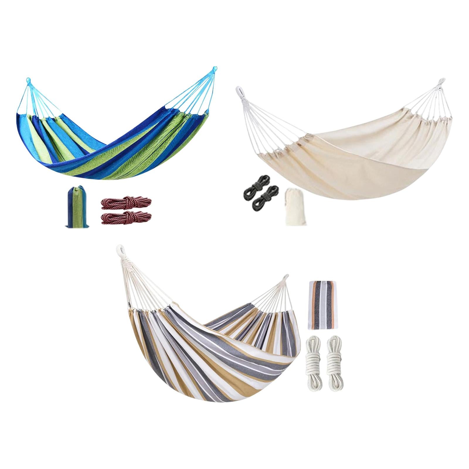 Camping Hammock Portable Hanging Camping Bed for Camping Outdoor/Indoor Yard blue