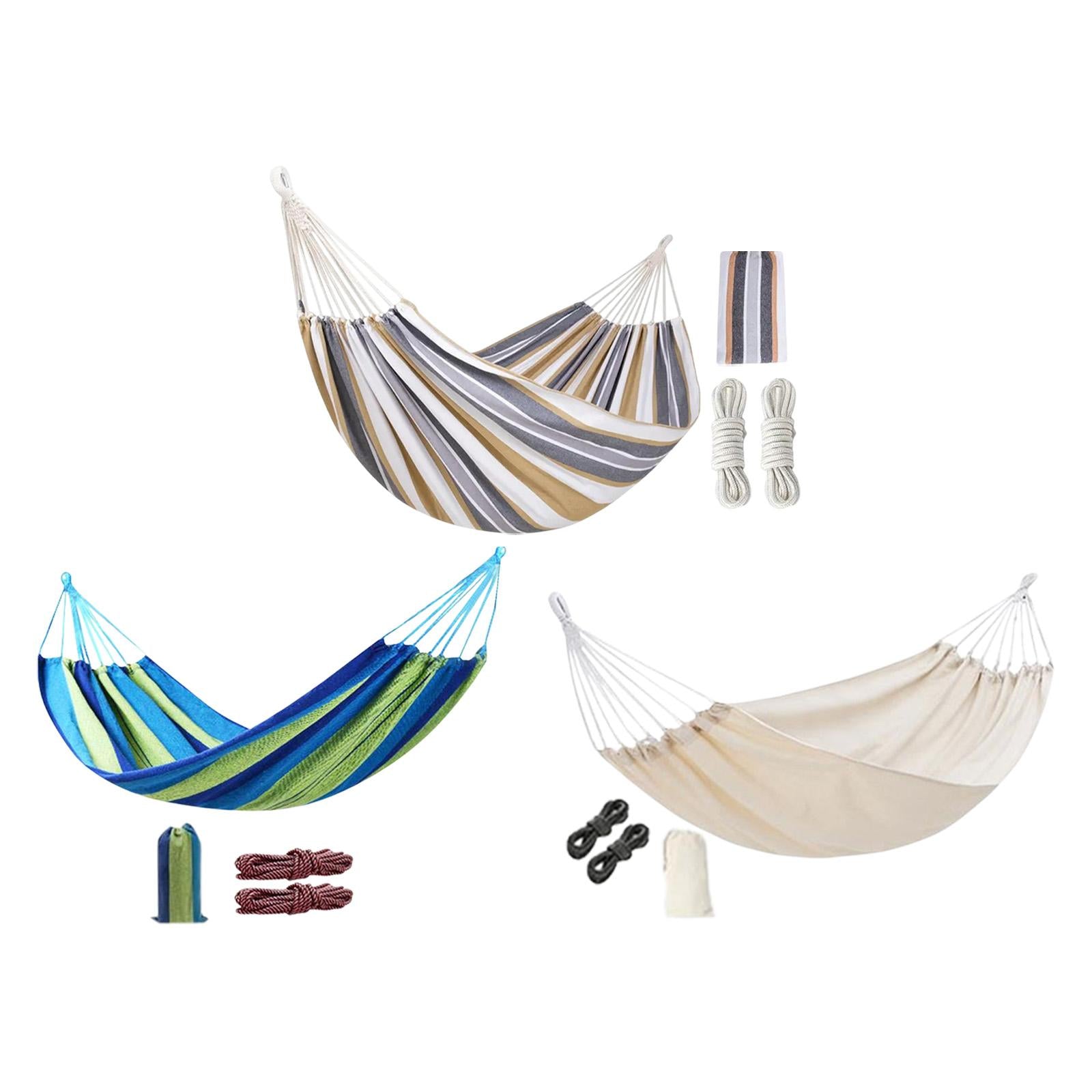 Camping Hammock Portable Hanging Camping Bed for Camping Outdoor/Indoor Yard blue