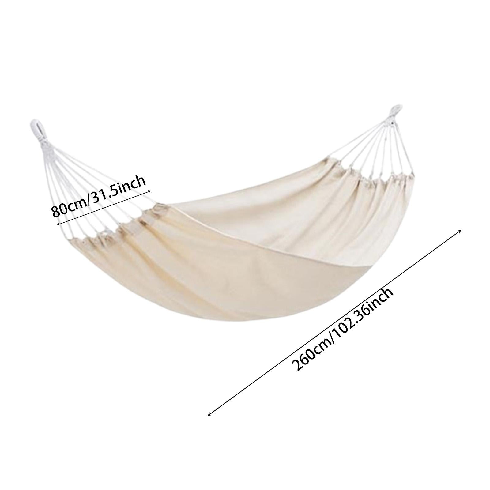Camping Hammock Portable Hanging Camping Bed for Camping Outdoor/Indoor Yard white