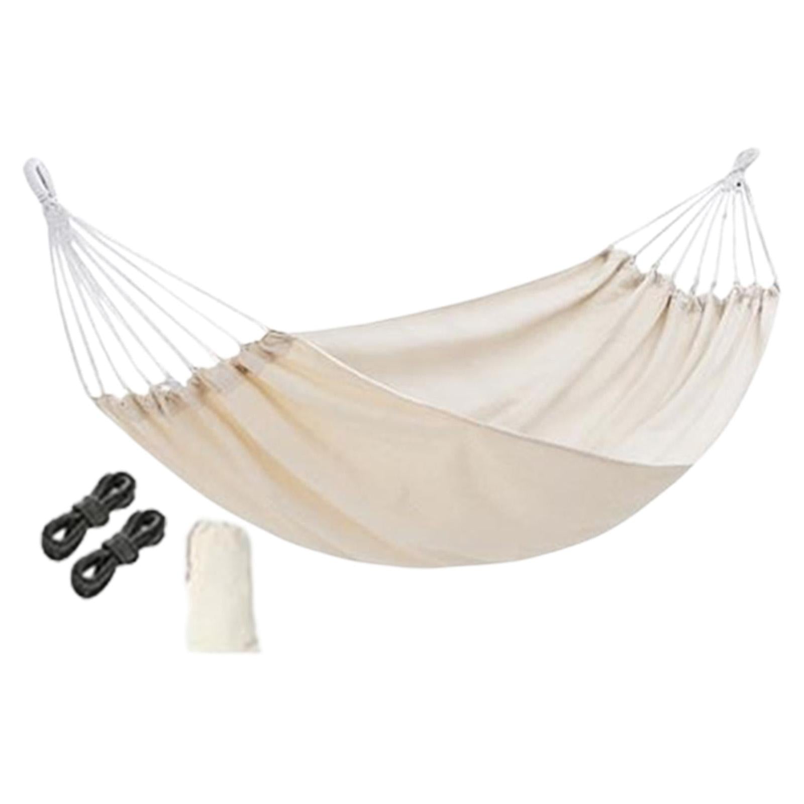Camping Hammock Portable Hanging Camping Bed for Camping Outdoor/Indoor Yard white
