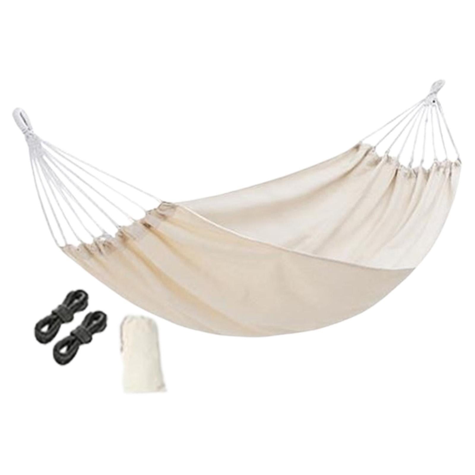 Camping Hammock Portable Hanging Camping Bed for Camping Outdoor/Indoor Yard white