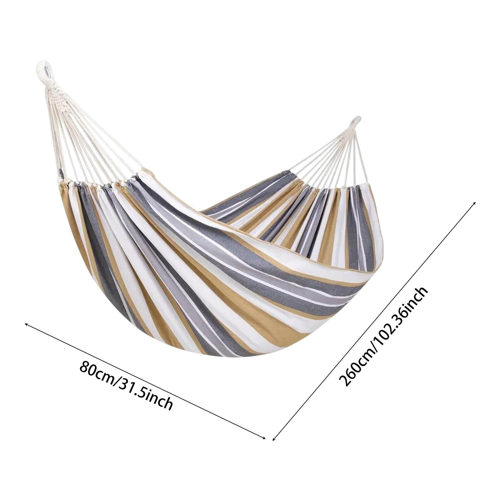 Camping Hammock Portable Hanging Camping Bed for Camping Outdoor/Indoor Yard grey