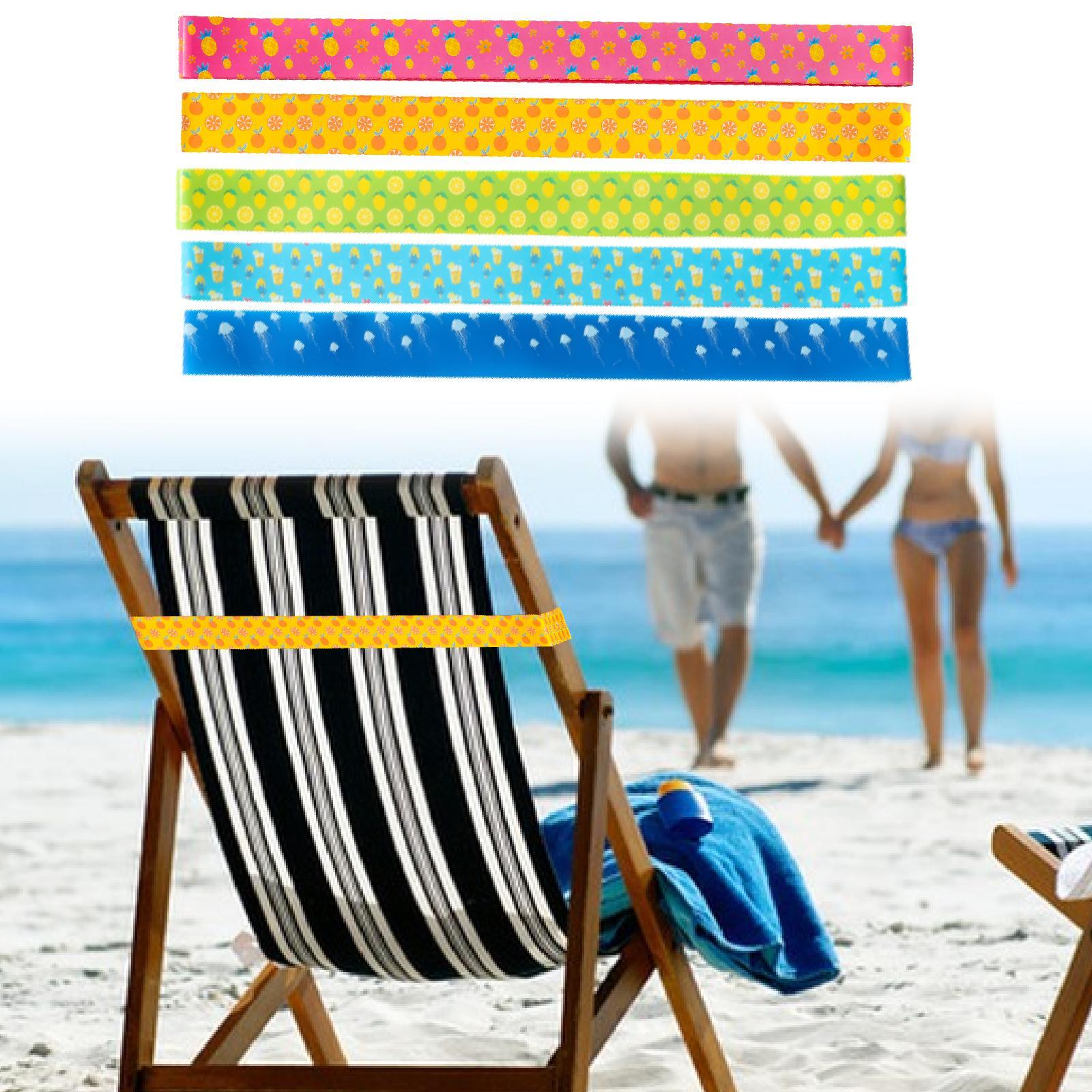 Beach Chair Towel Band for Swimming Summer Versatile Lightweight Towel Strap Pineapple