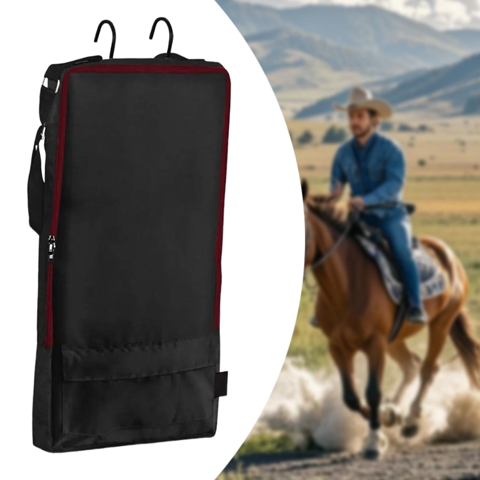 Bridle Bag Sturdy Bridle Bag for Horses for Harness Equestrian Reins Bridles black