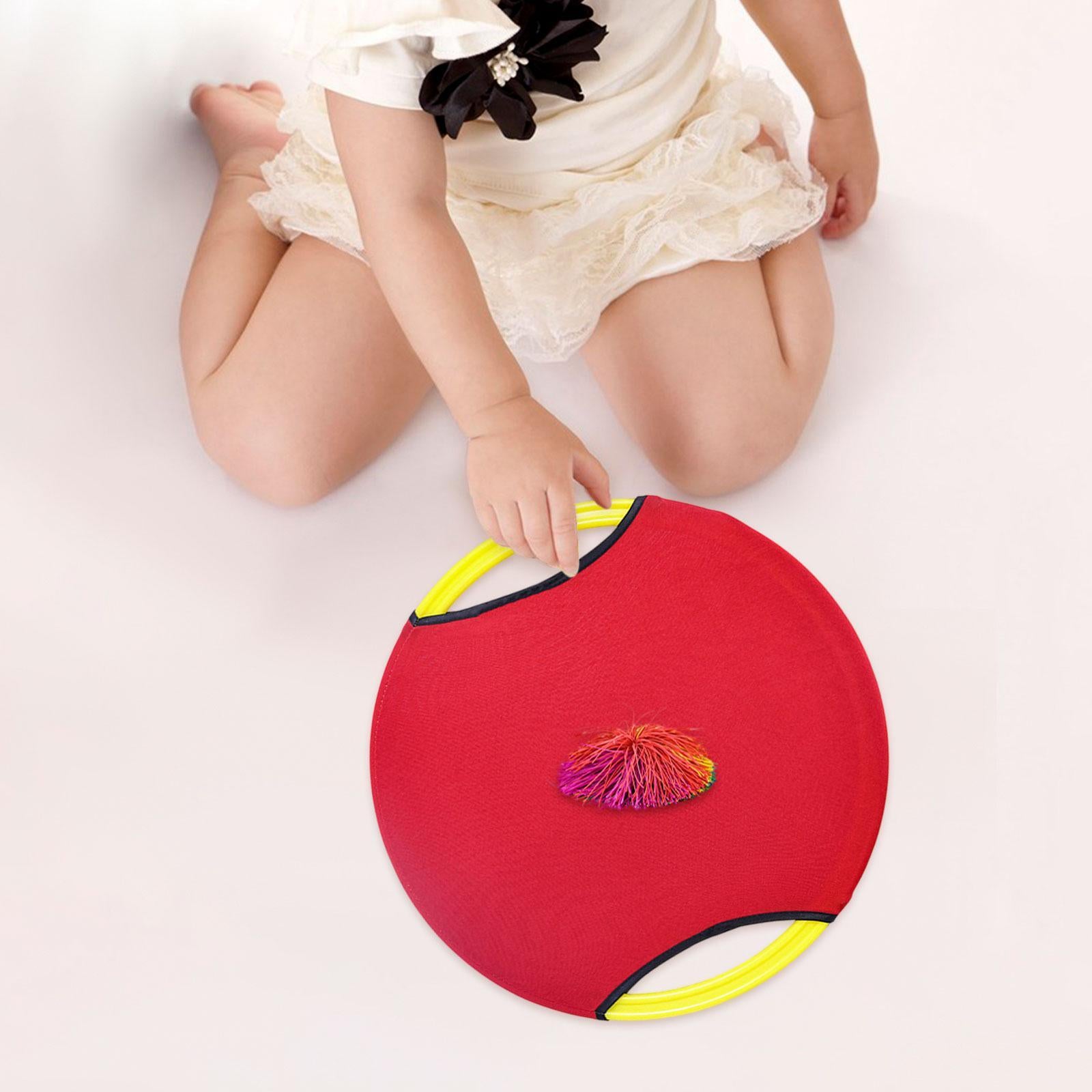Bouncy Paddle Stringy Ball Beach Sensory Activity Trampoline Paddle Ball Set Red