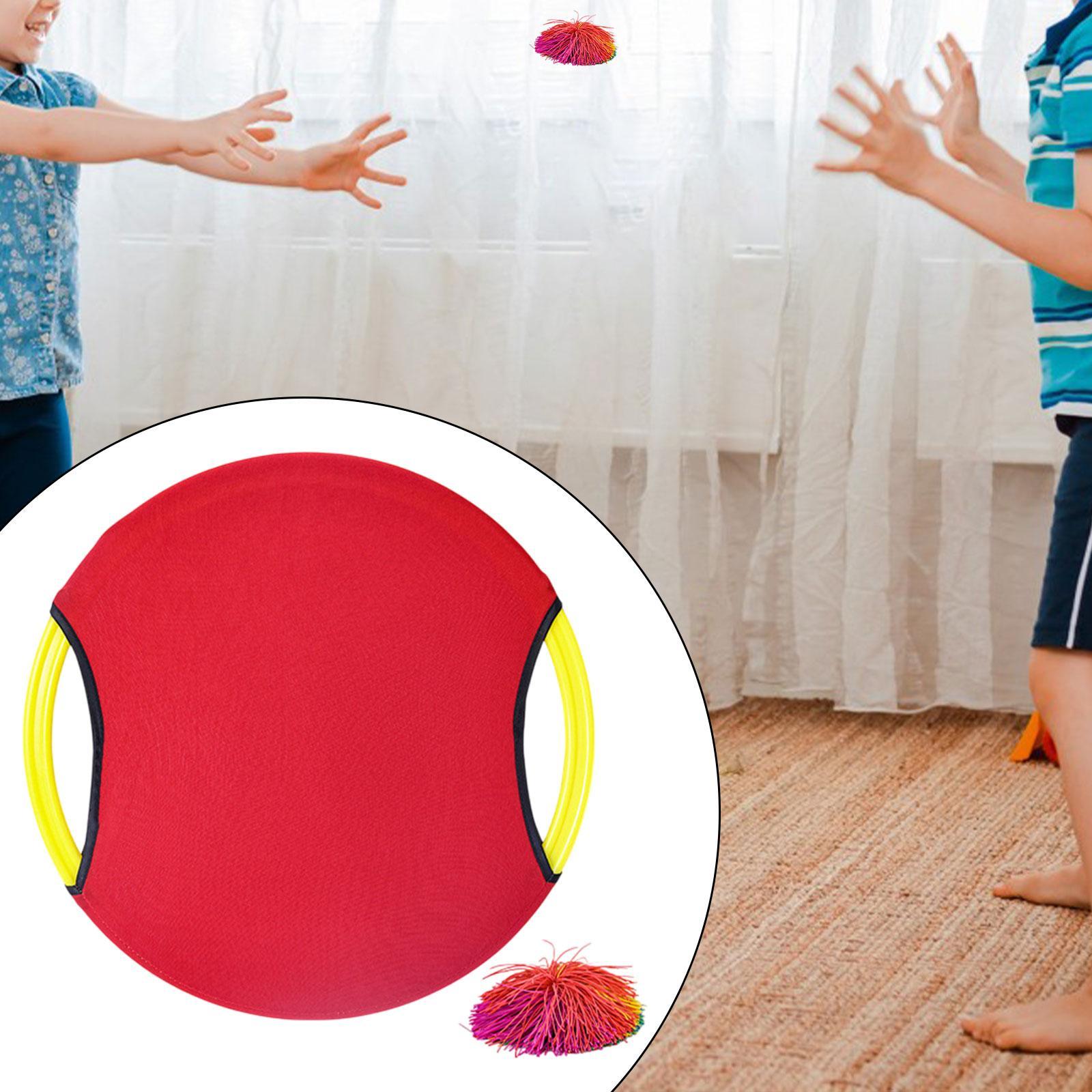 Bouncy Paddle Stringy Ball Beach Sensory Activity Trampoline Paddle Ball Set Red
