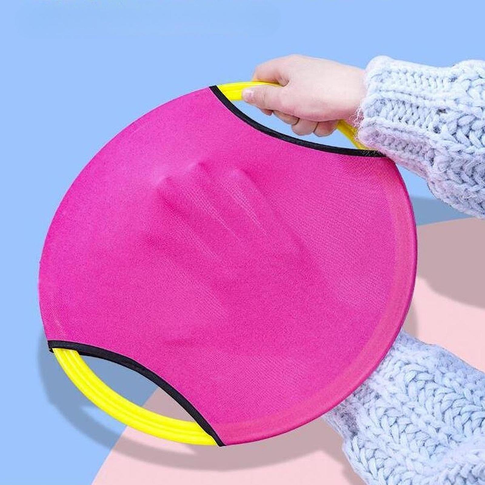 Bouncy Paddle Stringy Ball Beach Sensory Activity Trampoline Paddle Ball Set Pink