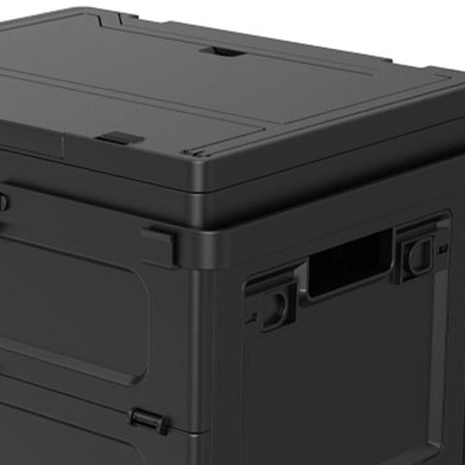 Outdoor Camping Box Versatile Picnic Basket for Traveling Home Garage Hiking Black
