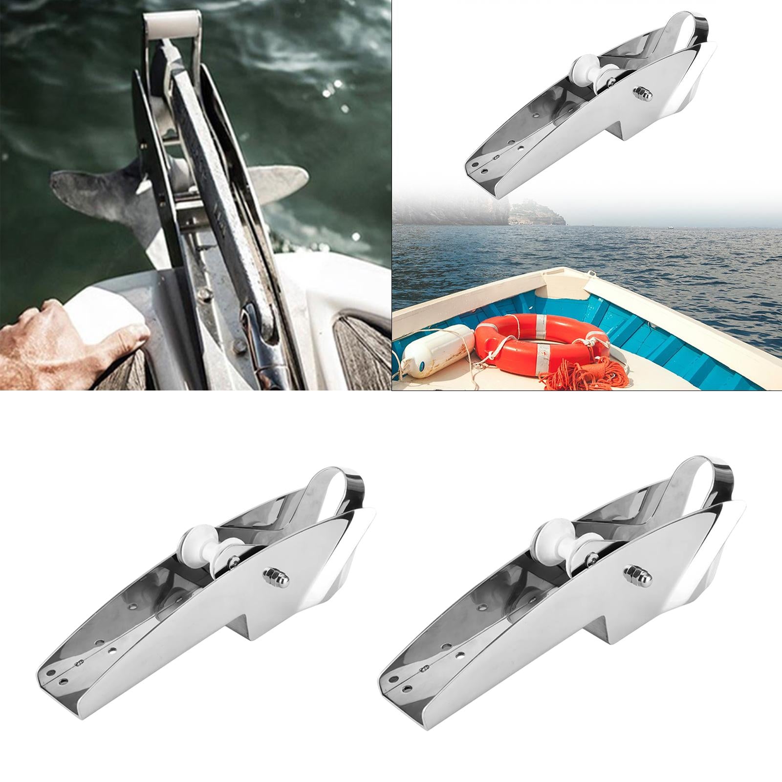 Bow Boat Anchor Roller Double Wheel Anchor Bracket for Yachts Marine Docking S