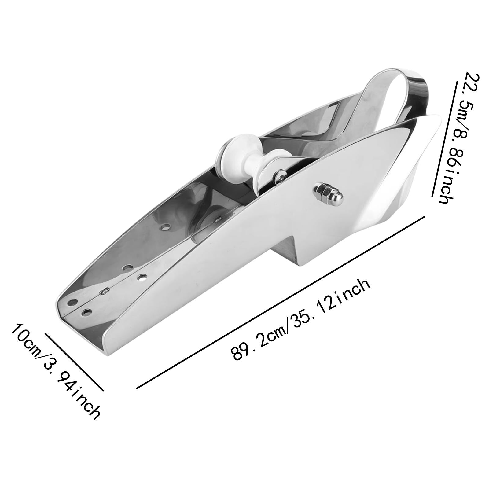 Bow Boat Anchor Roller Double Wheel Anchor Bracket for Yachts Marine Docking L