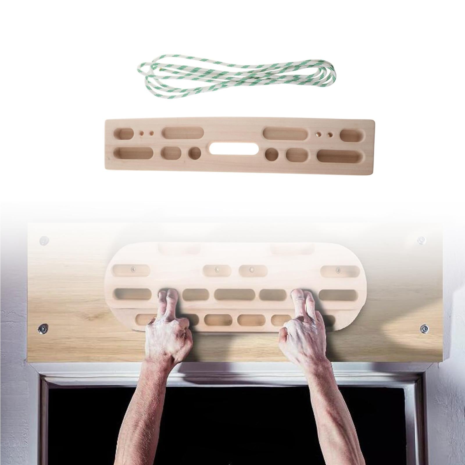 Rock Climbing Hanging Board Workout Equipment Home Gym Fitness Grip Strengthener