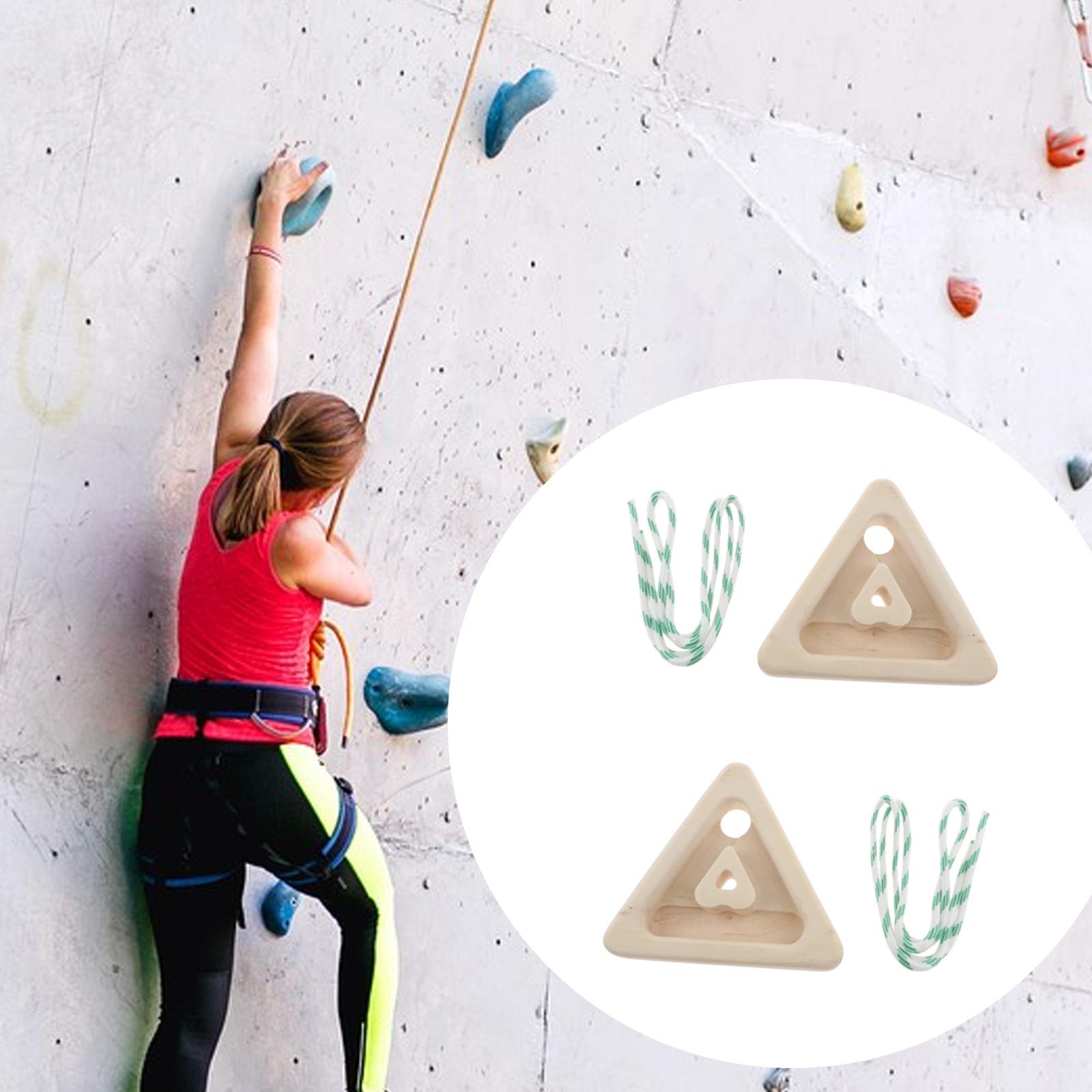2 Pieces Triangle Climbing Fingerboards Equipment for Climbers Home Athletes