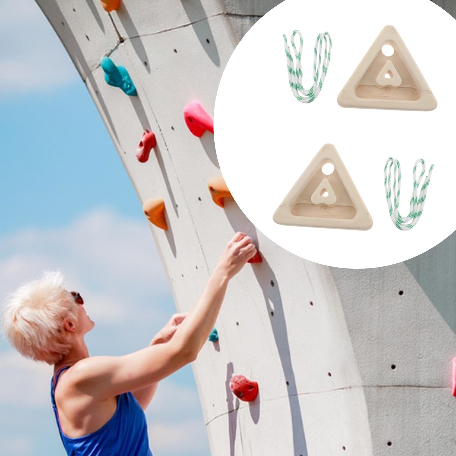 2 Pieces Triangle Climbing Fingerboards Equipment for Climbers Home Athletes