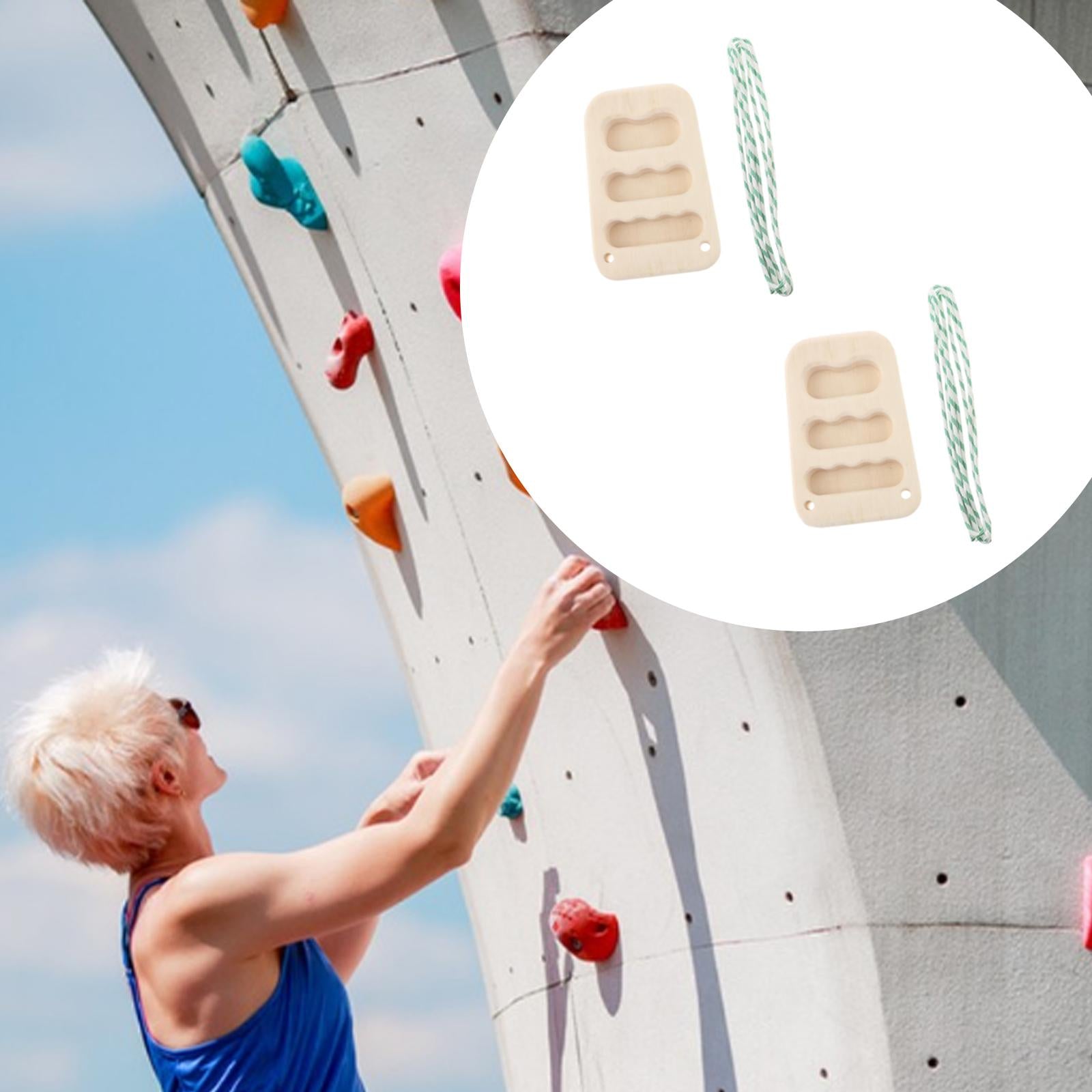 2x Hang Boards Upper Body Workouts Finger Training Board for Wall Door Indoor