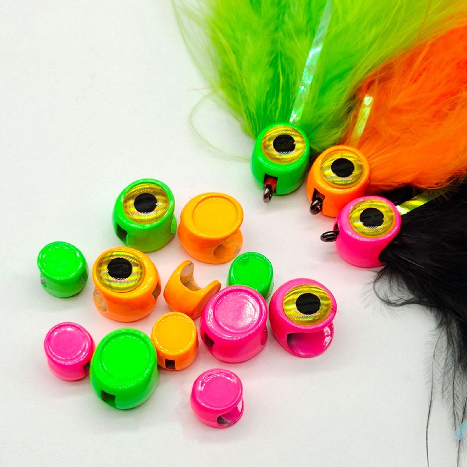 9 Pieces Fly Tying Color Metal Head Cover Lifelike DIY Fly Binding Materials S