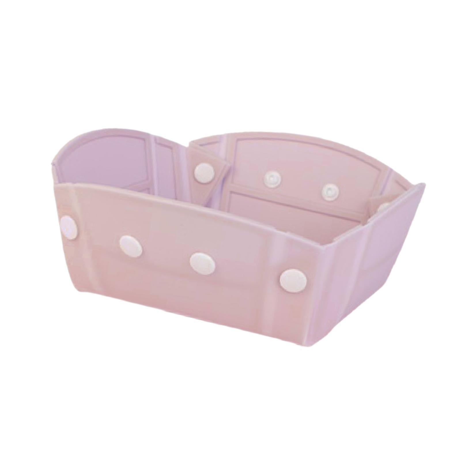 Camping Tableware Folding Plate Bowl Business Trips Outdoor Collapsible Bowl Pink