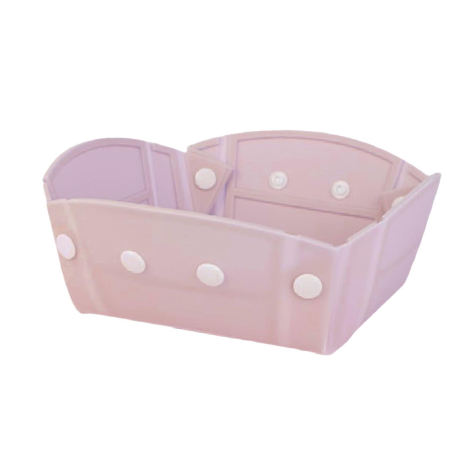 Camping Tableware Folding Plate Bowl Business Trips Outdoor Collapsible Bowl Pink