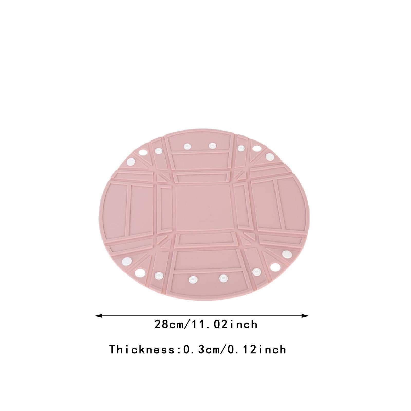 Camping Tableware Folding Plate Bowl Business Trips Outdoor Collapsible Bowl Pink